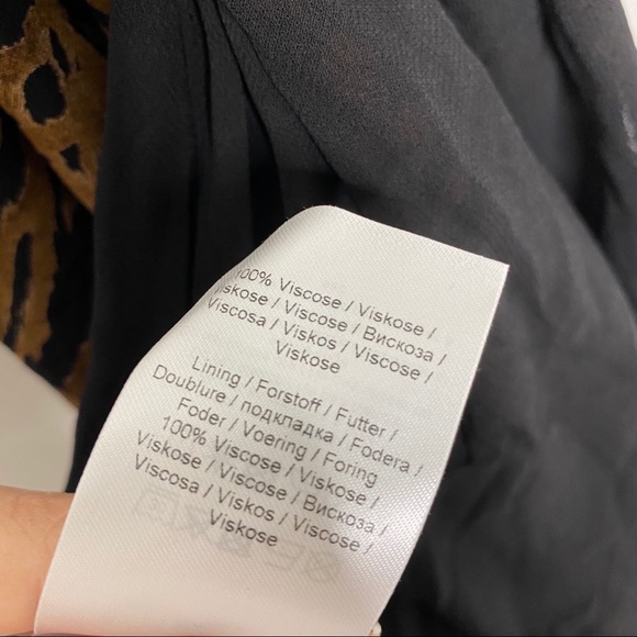 NEW Ganni Tiger Printed Georgette Mini Dress - Picture 7 of 12